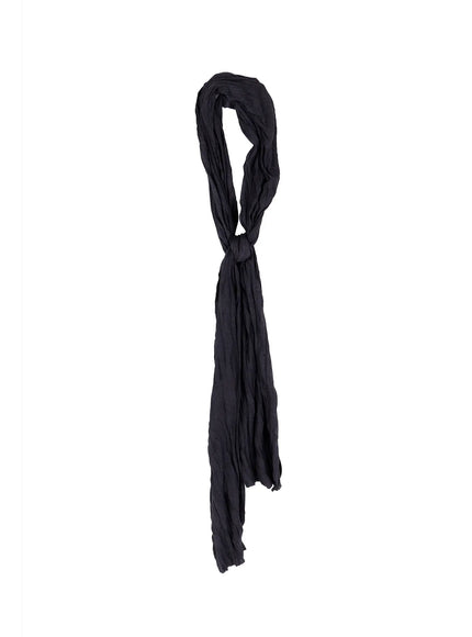 mens-textured-black-scarf-ia517 / Dark gray
