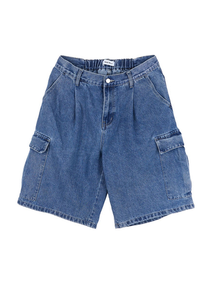 mens-blue-cargo-bermuda-shorts-iy519
