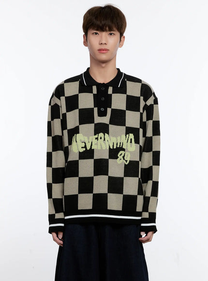 mens-checkered-knit-sweater-is530