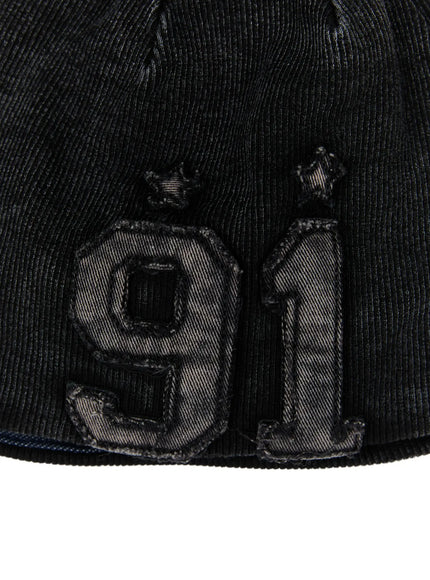 Men's Washed Denim Ribbed Beanie ID511