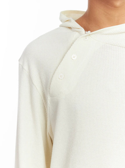 mens-waffle-knit-henley-neck-hoodie-if504