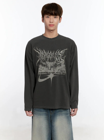 Men's Urban Graphic Long Sleeve Shirt IS529