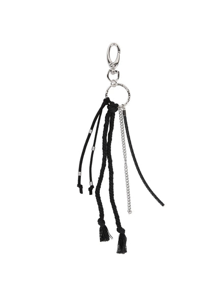 gothic-rope-keychain-is516 / Black