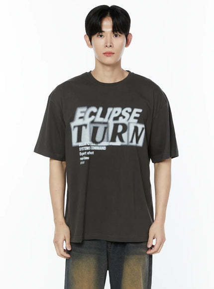 mens-eclipse-turn-graphic-t-shirt-ia527 / Dark gray