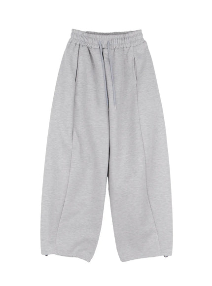 mens-wide-fleece-sweatpants-id511 / Gray