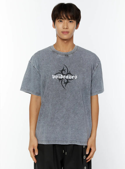 mens-tribal-graphic-t-shirt-iy508 / Gray