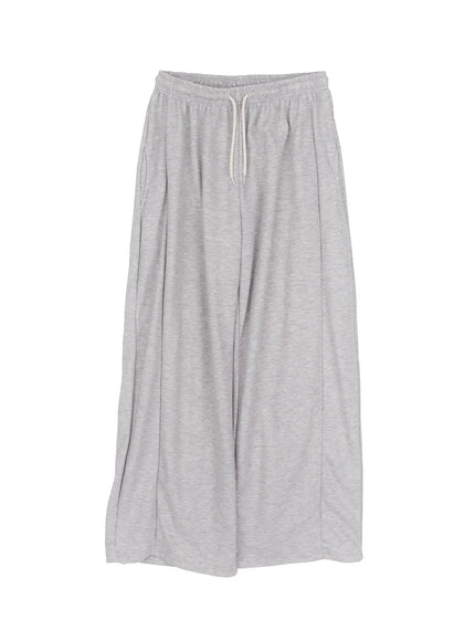 mens-basic-wide-leg-sweatpants-ia508 / Gray