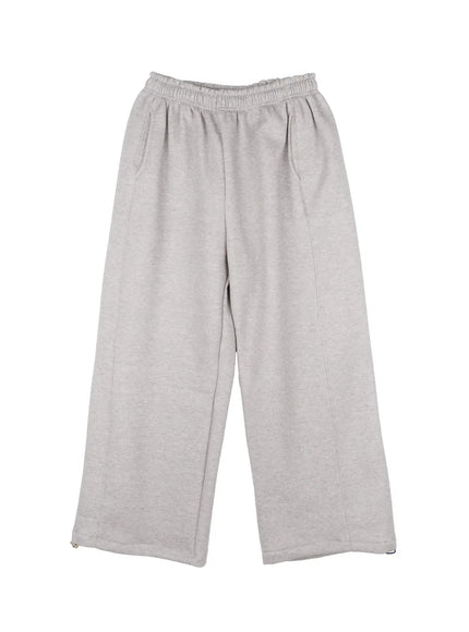 Men's Basic Logo Embroidered Fleece-Lined Sweatpants IJ512