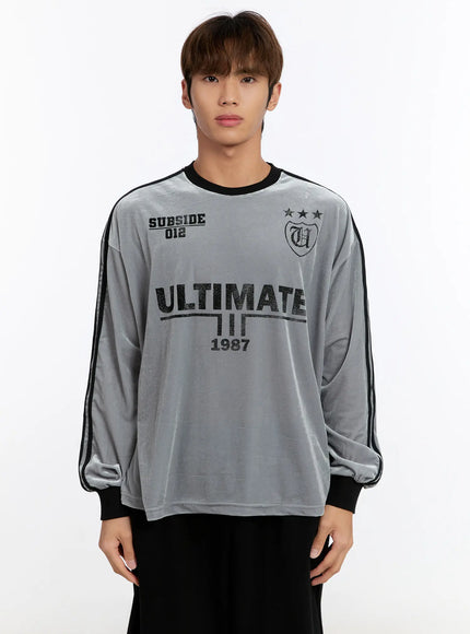 mens-sporty-track-sweatshirt-in528 / Gray