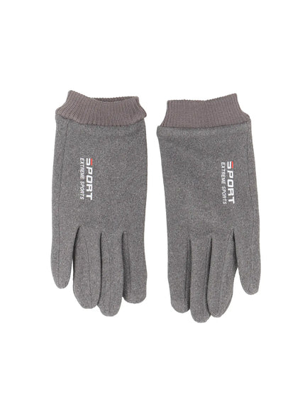 smart-touch-fleece-sports-gloves-in512 / Gray