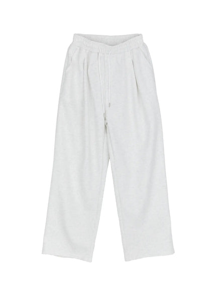 mens-wide-leg-sweatpants-im502 / Light gray