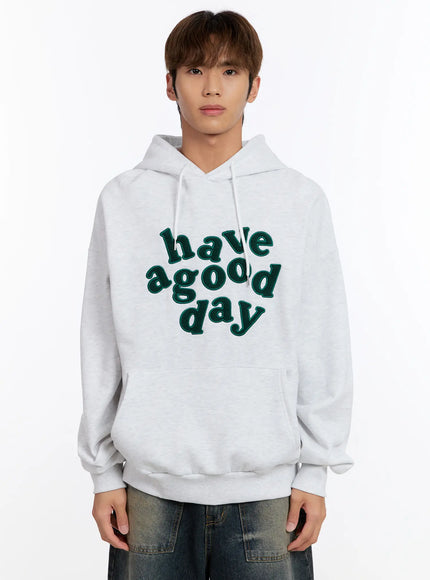 mens-good-day-casual-hoodie-in524 / Light gray