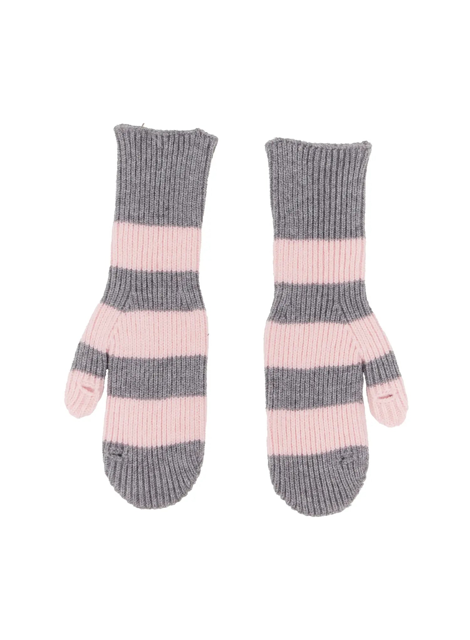 striped-smart-touch-mittens-in512 / Pink