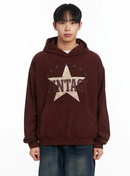 Vintage Print Graphic Hoddie ID515