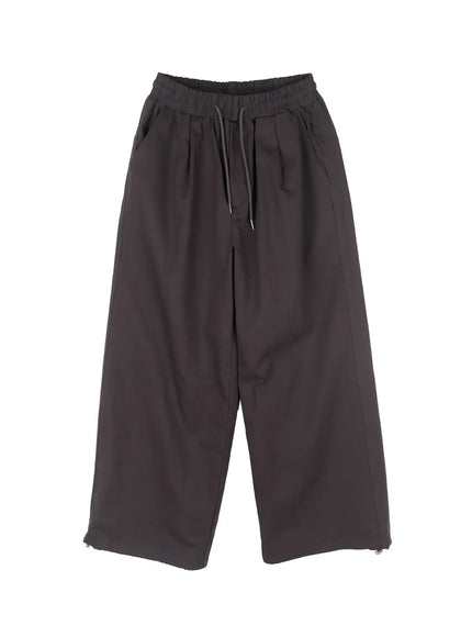 Men's Wide Leg Graphic Cotton Pants IJ527