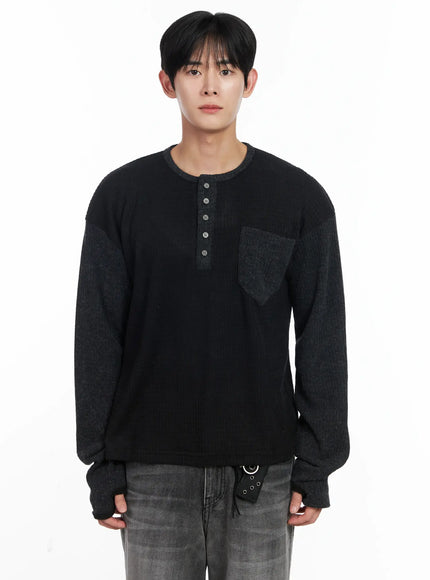 mens-two-toned-wool-knit-long-sleeve-top-ij521