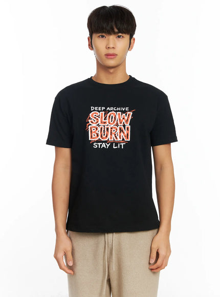 mens-graphic-tee-if506 / Black