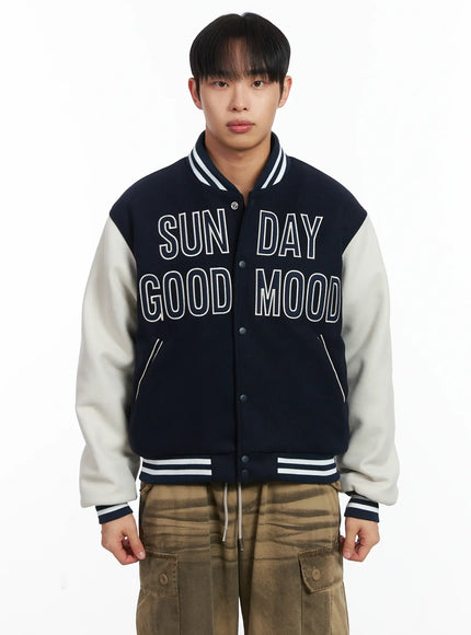 dark-green-lettered-varsity-jacket-id515 / Dark blue