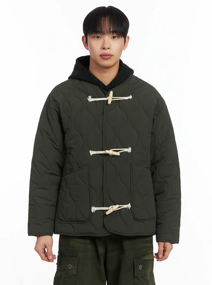 star-quilt-duffle-jacket-id515 / Dark green
