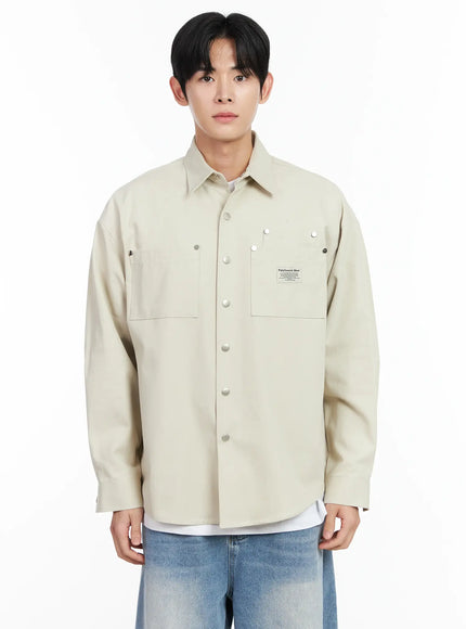 Men’s Button-Up Bio Cotton Shirt IM518