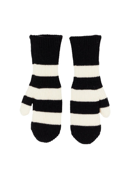 striped-smart-touch-mittens-in512 / White