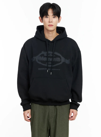 mens-graphic-print-hoodie-im518 / Black