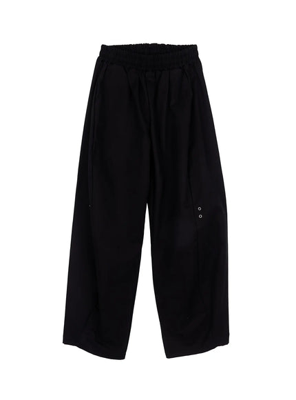 mens-cotton-wide-leg-pants-im530 / Black