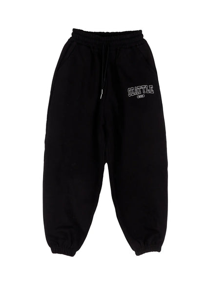mens-seattle-cuffed-sweatpants-id511 / Black
