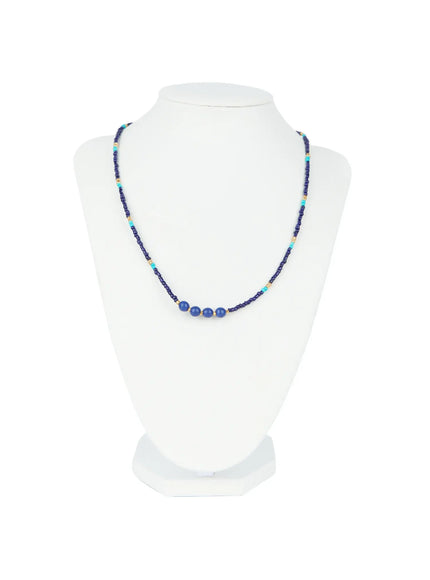 chich-beaded-necklace-is529 / Blue
