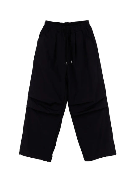 mens-fleece-parachute-pants-in518-1 / Black