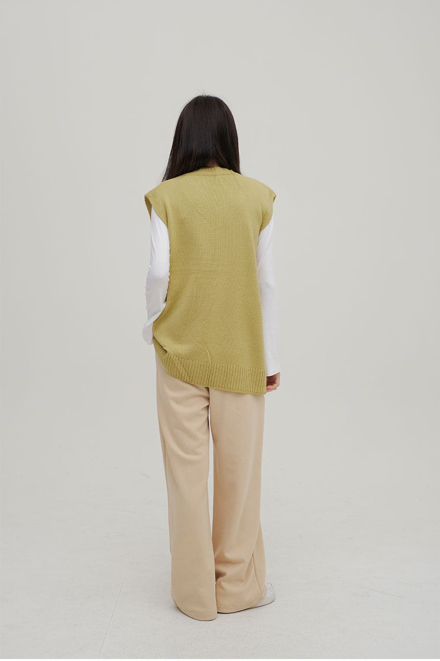 V Neck Knit Vest Ff13