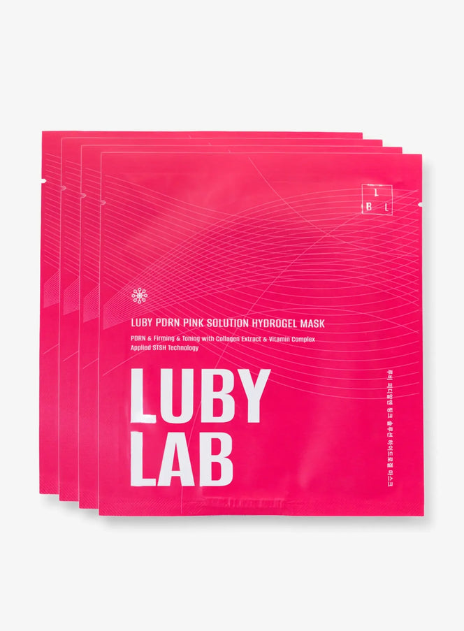 Luby PDRN Pink Solution Hydrogel Mask Set (32g*4ea)