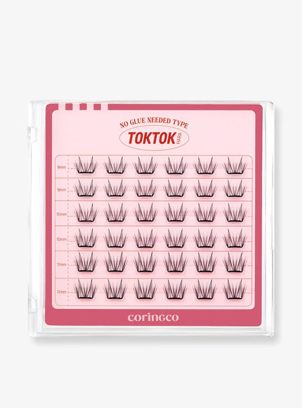 TOKTOKHARA No Glue Eyelash - Light (36pcs-90pcs)