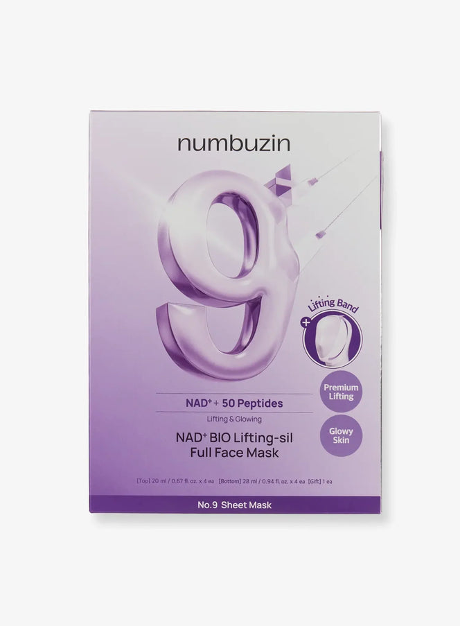 No. 9 NAD Bio Lifting-sil Full Face Pack Sheet (4ea+GWP) (20ml/28ml)