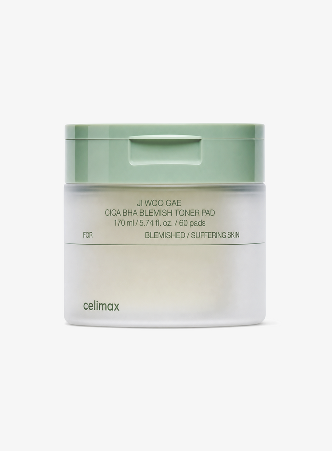 Ji Woo Gae Cica BHA Blemish Toner Pad (170ml / 60ea)
