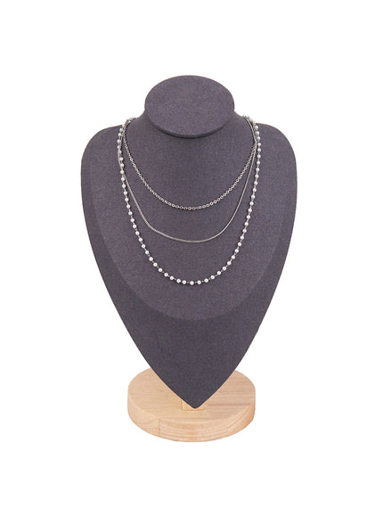 Triple Layered Pearl Necklace CJ531