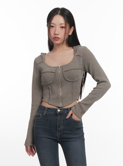 Refined Slim Fit Zip-Up Hoodie CF524