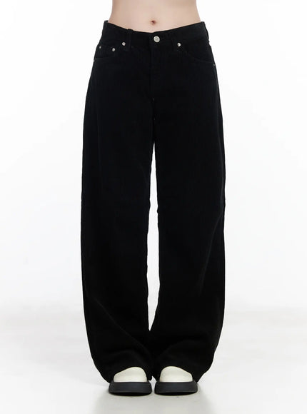 Corduroy Wide-Leg Cotton Pants CJ520