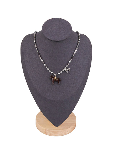 Brown Horse Necklace CJ521