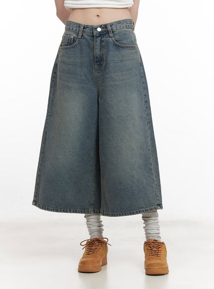 Washed Oversized Baggy Jorts CM520