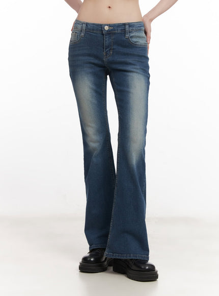 Rebecca Low-Waist Flared Jeans CM519