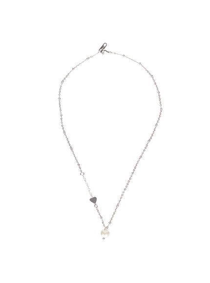 Fake Pearl Heart Necklace CF528