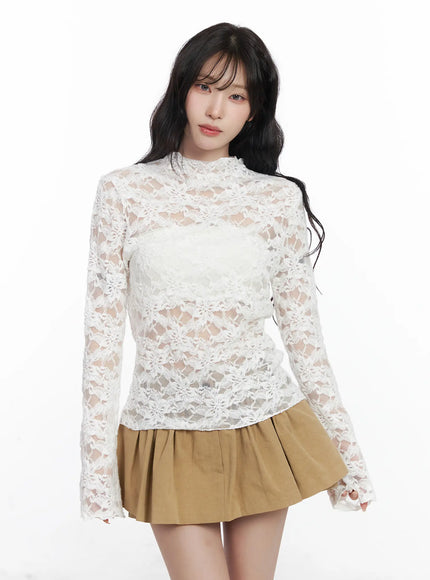 elegant-floral-lace-sheer-turtleneck-top-cj526