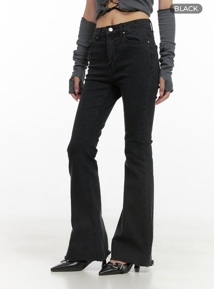 kiki-banded-waist-slim-bootcut-jeans-cg430