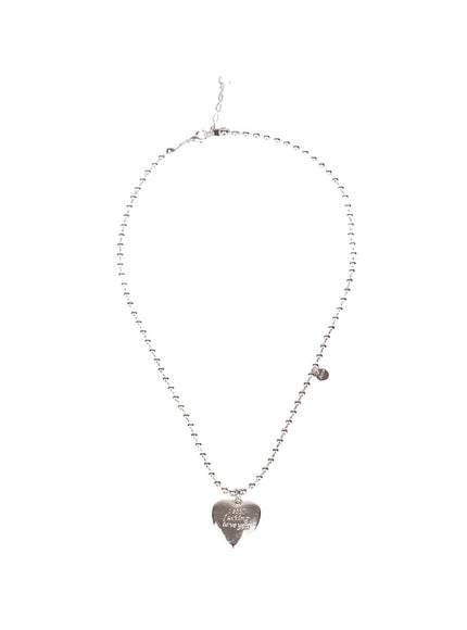 Lettering Heart Necklace CF528