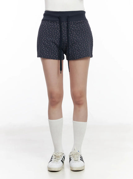 floral-print-banded-shorts-cm527