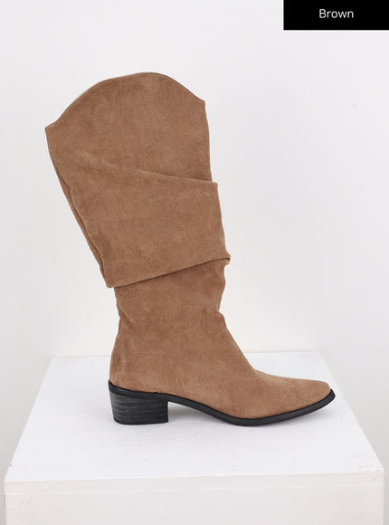 ruched-faux-leather-long-boots-co313