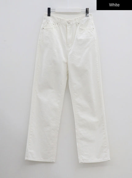 Straight Leg Cotton Pants OM331