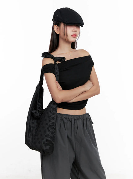 off-shoulder-draped-short-sleeve-top-cl518