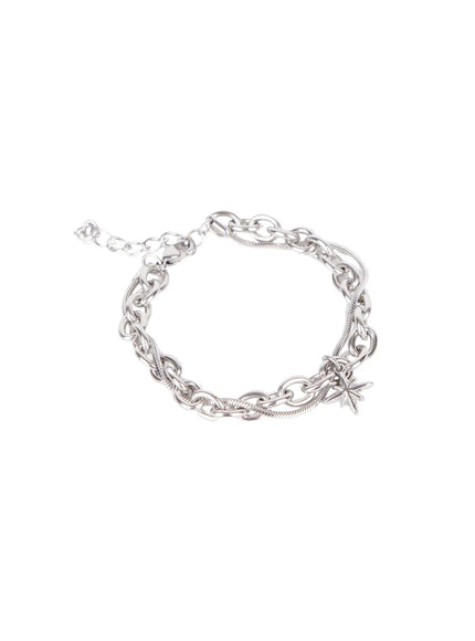 double-layer-star-charm-chain-bracelet-cj523